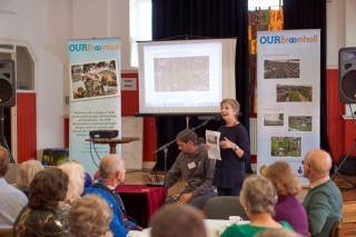 Our Broomhall Heritage open day event, Maggie Wykes reading the Book at the Launch. 2015 | Photo: Simon Kwon