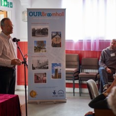 Our Broomhall Heritage open day event. Paul Blomfield guest speaker at Book Launch. 2015 | Photo: Simon Kwon