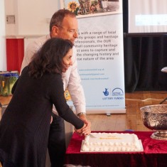Our Broomhall Heritage open day event. Paul Blomfield and Nivrrithi Chhabria at Book Launch. 2015 | Photo: Simon Kwon