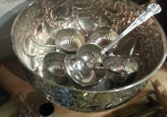 A Punch bowl set by Viners of Sheffield