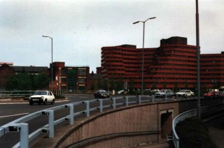 Moorfoot Building (Manpower Services Commission) from Ecclesall Road, early 1980s. | Photo: Edward Mace