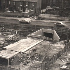 Building of new subway on Hanover Way, November 1977 | Photo: Tony Allwright