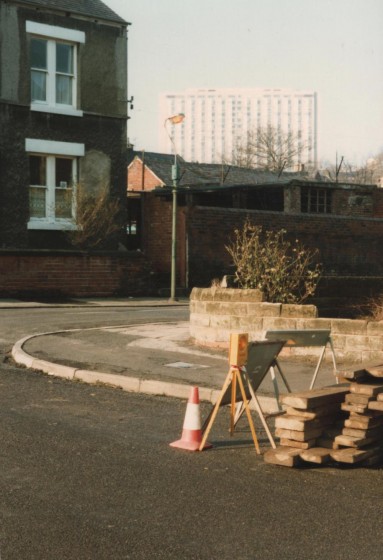 Corner of Broomhall Place and Travis Place, February 1980 | Photo: Tony Allwright