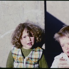 Two children, Broomhall Flats. July 1978 | Photo: Tony Allwright