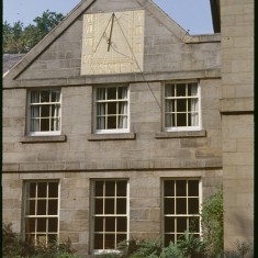 Broom Hall sundial on gable end, August 1978 | Photo: Tony Allwright