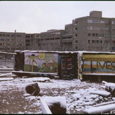 Broomhall Flats and 'Broomhall Lives', January 1979 | Photo: Tony Allwright