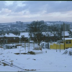 Broomspring Lane / Dorset St building site, January 1979 | Photo: Tony Allwright