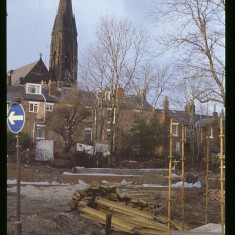 Broomspring Lane building site, January 1979 | Photo: Tony Allwright