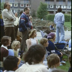 Punch and Judy. Broomhall summer fair, Hanover Flats. September 1979 | Photo: Tony Allwright