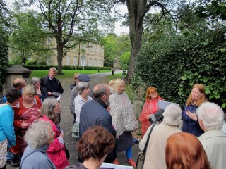 Broomhall Heritage walk 2014 outside Broom Hall