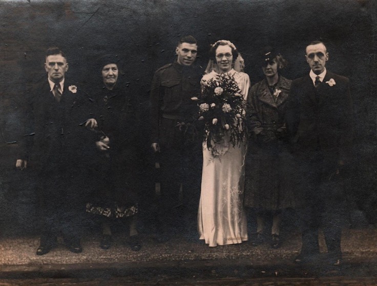 Wedding of Norman Taylor & Olive Margaret Metcalfe, St Silas Church. 1943 | Photo: Eric Fowler
