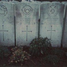 Grave of James William Cooper, Trois Arbres Cemetery, France. 1969 | Photo: Edward Bell