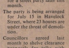 Havelock Street ~ Street Party 1979 