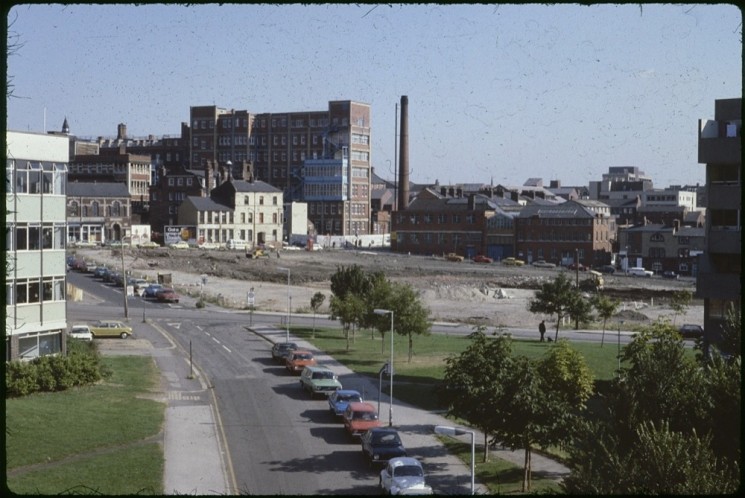 Fitzwilliam St space being cleared for Devonshire Green, September 1979 | Photo: Tony Allwright