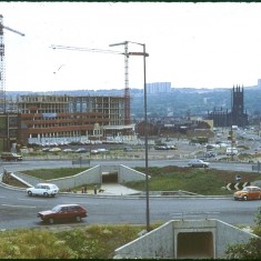 Ecclesall Rd / Hanover Way roundabout, September 1979 | Photo: Tony Allwright