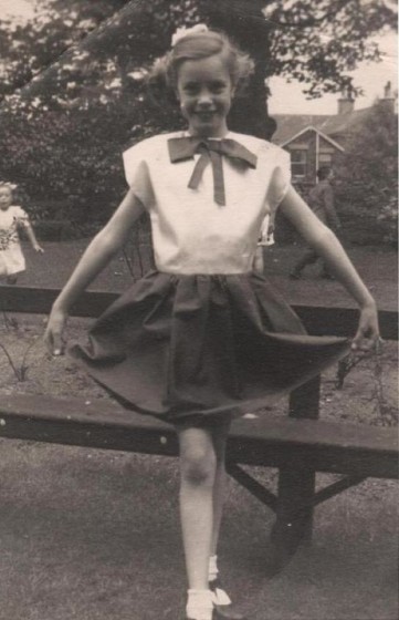Sylvia Barnes (nee Cartledge) at Doreen Moore’s Dance School, 1955 | Photo: Sylvia Barnes