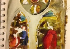 Sue Lancaster's Artistic Reflections of St Silas Church