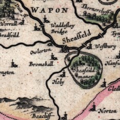 1645 West Riding of Yorkshire Map by W and J Blaeu | Map: SALS