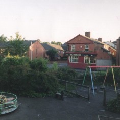 Children's playground across from the Hanover Pub, Clark Street. Date unknown | Photo: Broomhall Centre