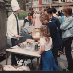 Food at the Broomhall Carnival, 1980s | Photo: Broomhall Centre