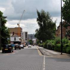 Fitzwilliam Street (2014): site of the 1905 'Broomhall Arch' for the Royal Visit | Photo: OUR Broomhall