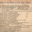 Historical events in the life of St Silas church