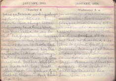 Doris Hogan Diary: 4th and 5th January 1916