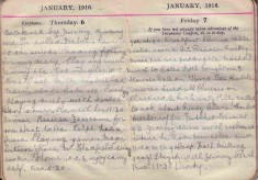 Doris Hogan Diary: 6th and 7th January 1916