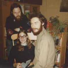 Tony, Polly and John at 22 Victoria Road. 1976 | Photo: Polly Blacker / Tony Cornah