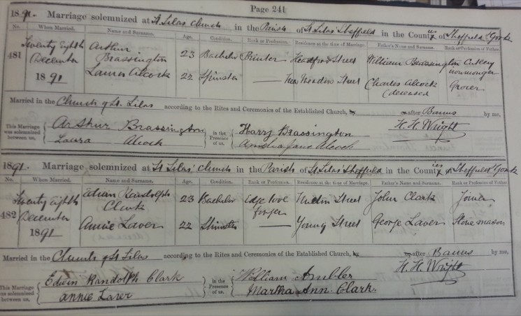 St Silas Parish Register Marriages, 1869 - 1994 | SALS PR76/2