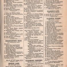 White's Sheffield District Directory Clarence Lane & Street. 1891 | Photo: David Stevenson