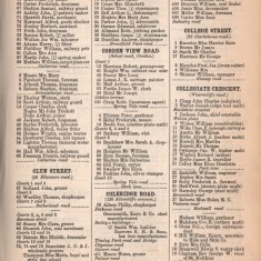 White's Sheffield District Directory Collegiate Crescent. 1891 | Photo: David Stevenson