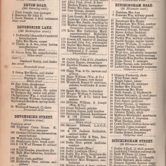 White's Sheffield District Directory Devonshire Street. 1891 | Photo: David Stevenson