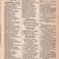 White's Sheffield District Directory Milton Street. 1891 | Photo: David Stevenson