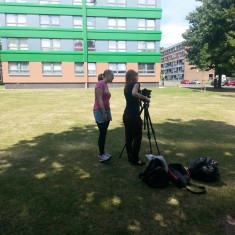 Video camera training, Hanover Flats. 2014 | Photo: OUR Broomhall