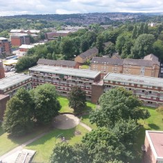 From Hanover Roof of the Hanover Flats, looking west. 2014 | Photo: Our Broomhall