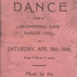 1928 Dance Card