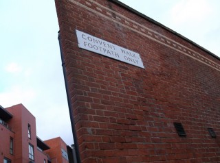 Street Sign for Convent Walk. 2013 | Photo: Our Broomhall 