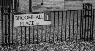 Street Sign for Broomhall Place. 2015 | Photo: Mark Sheridan 