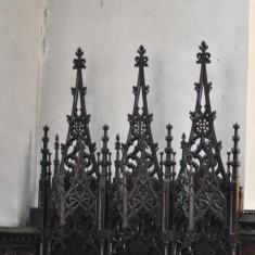 St Silas Building Recording day - Altar Screen carved by Arthur Hayball. April 2014 | Photo: Our Broomhall