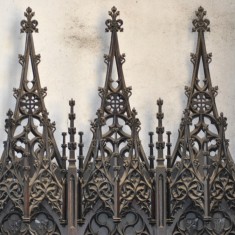 St Silas Building Recording day - Altar Screen carved by Arthur Hayball. April 2014 | Photo: Our Broomhall