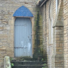 St Silas Building Recording day – door. April 2014 | Photo: Our Broomhall