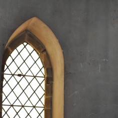 St Silas Building Recording day – plain glass window. April 2014 | Photo: Our Broomhall