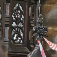 St Silas Building Recording day – pulpit. April 2014 | Photo: Our Broomhall