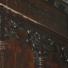 St Silas Building Recording day – war memorial detail. April 2014 | Photo: Our Broomhall