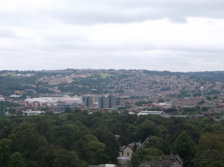 Broomhall from St Mark's Church spire. August 2014 | Photo: Our Broomhall