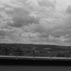 Southern suburbs of Sheffield from the Hanover Flats roof. August 2014 | Photo: Jepoy Sotomayor