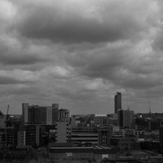 Sheffield city centre from the Hanover Flats roof. August 2014 | Photo: Jepoy Sotomayor