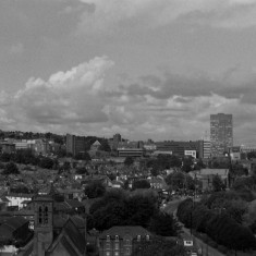 Broomhall from the Hanover Flats roof. St Silas Church (bottom). August 2014 | Photo: Jepoy Sotomayor