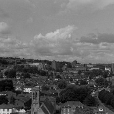 Broomhall from the Hanover Flats roof. St Silas Church (bottom). August 2014 | Photo: Jepoy Sotomayor